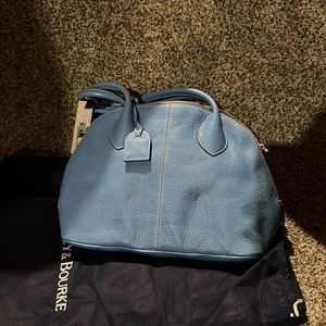 Dooney & Bourke CB532 Domed Satchel in Blue NWT and Dust Bag
